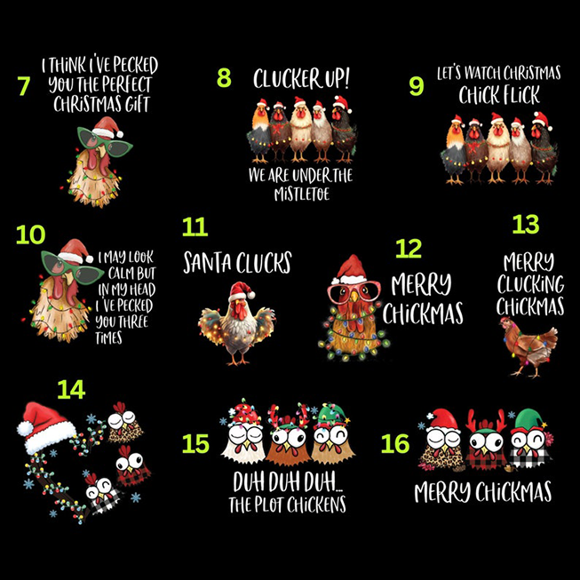 Funny Chicken Farm Christmas Matching Pajamas Beepumpkin