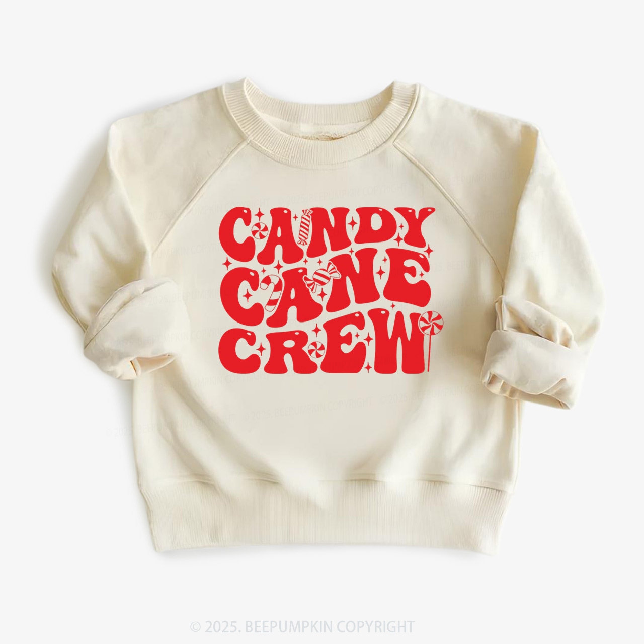 Candy Cane Crew Valentine Kid's Sweatshirt
