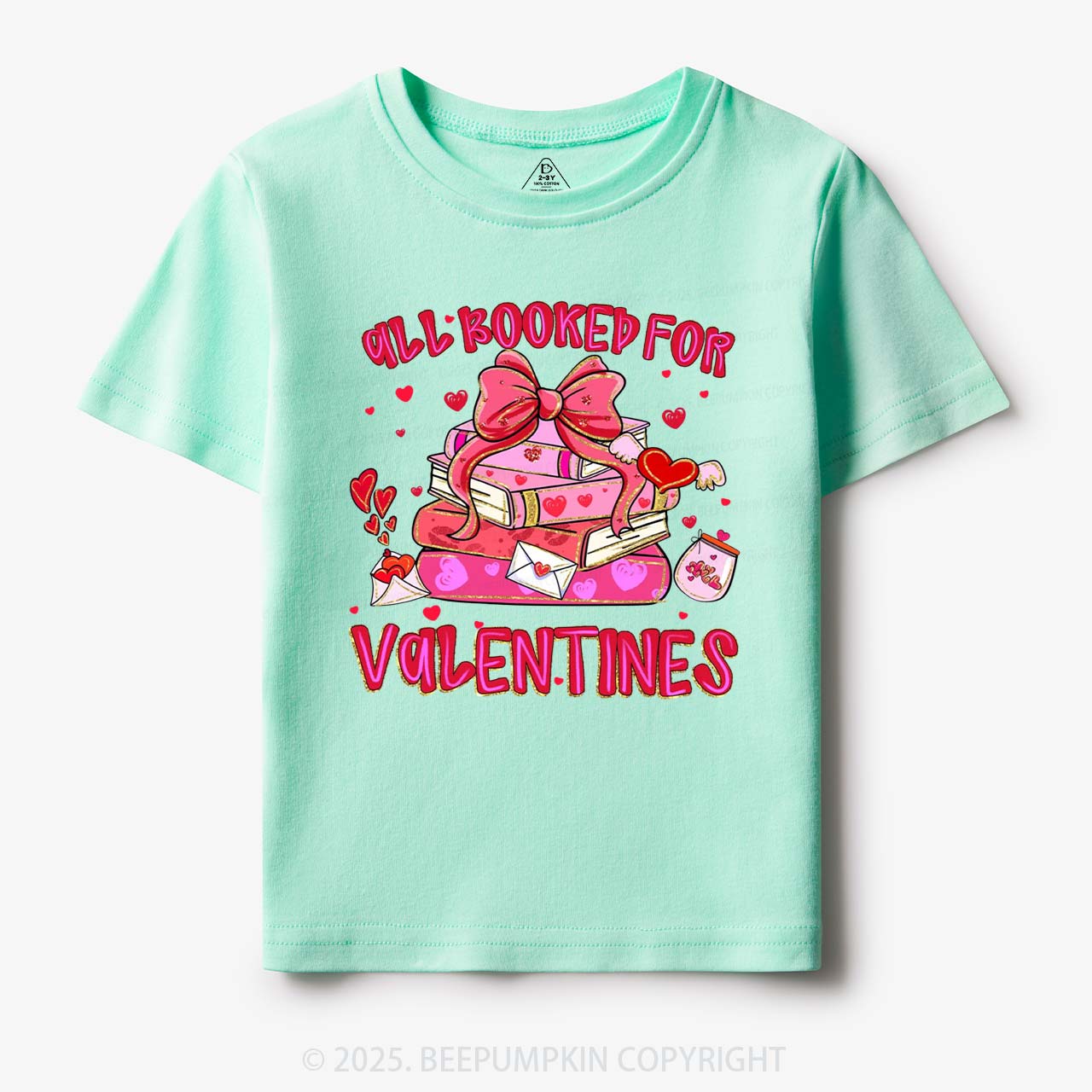 All Booked For Valentine's Day Toddler&Kid's Tees Beepumpkin