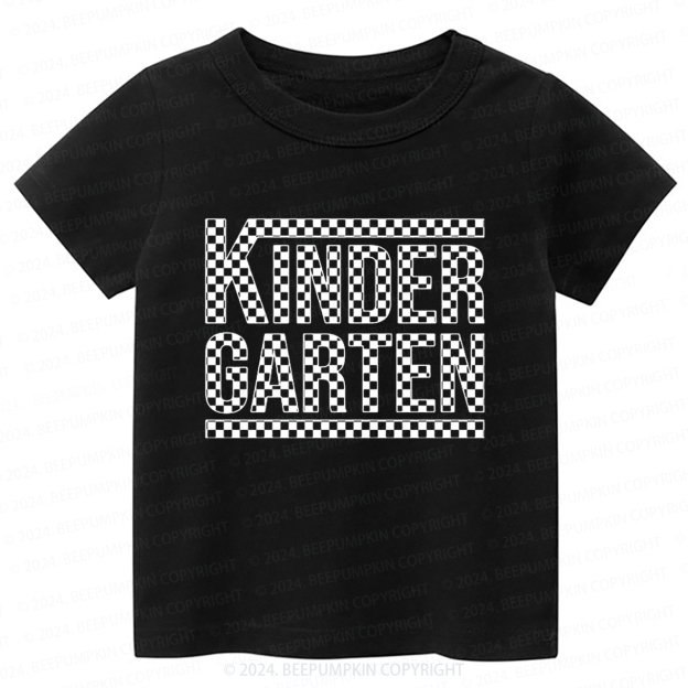 Checkered Kindergarten Back To School Toddler&Kids Tees 