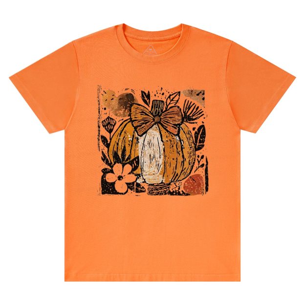 Pumpkin Boho Floral T-Shirts Beepumpkin