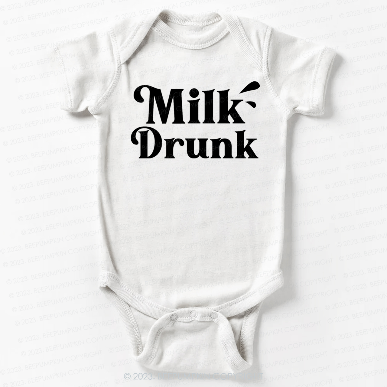 Funny Milk Drunk Bodysuit For Baby