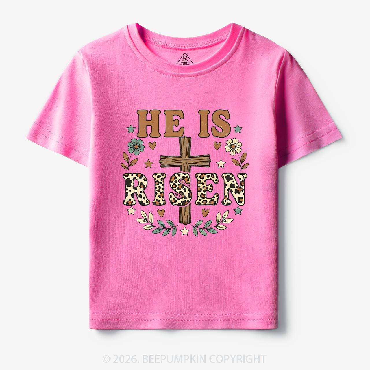 Wild Faith Leopard Cross Toddler&Kids Tees