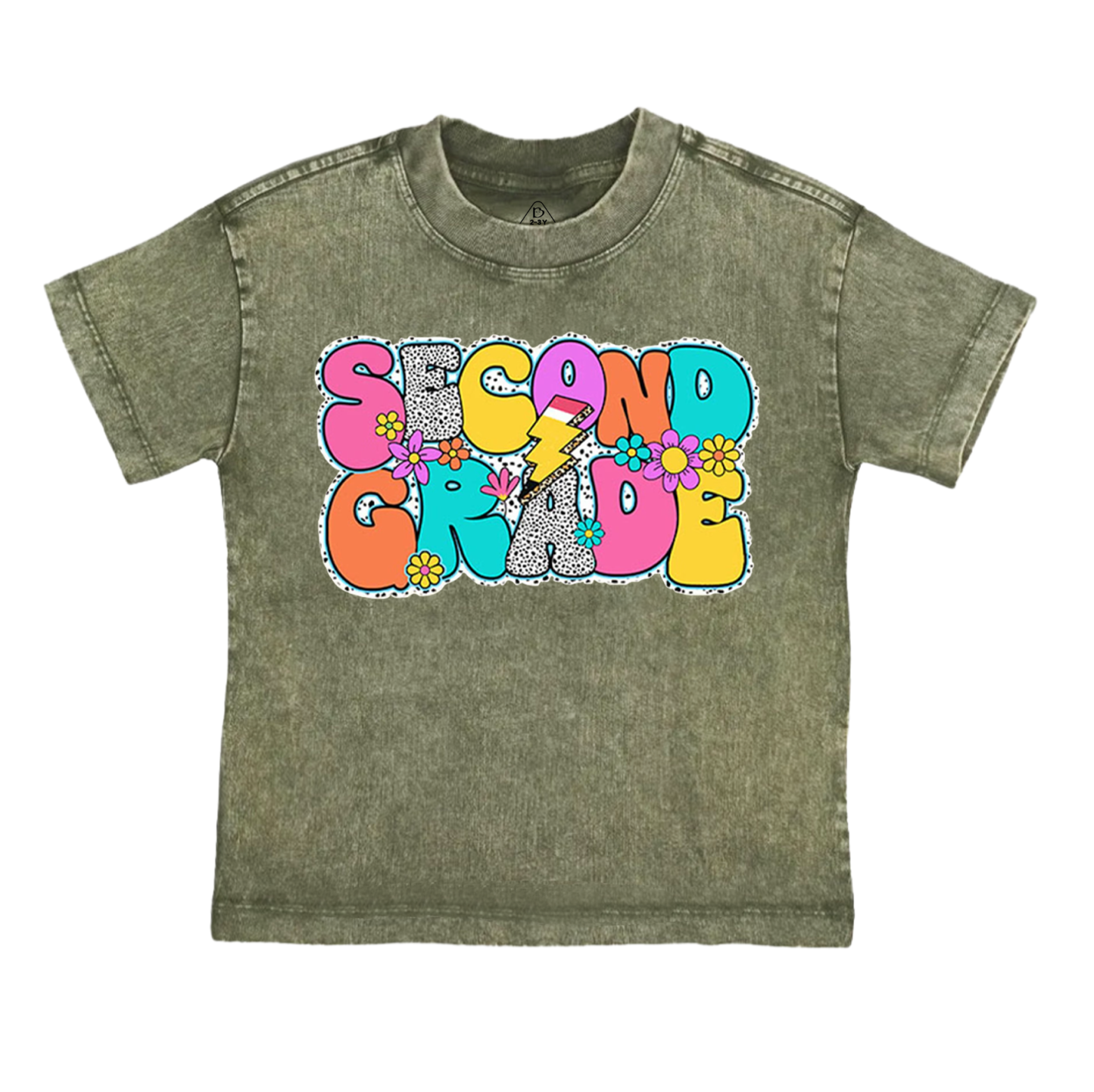 Personalized Retro Back To School Toddler&Kids Washed Tees