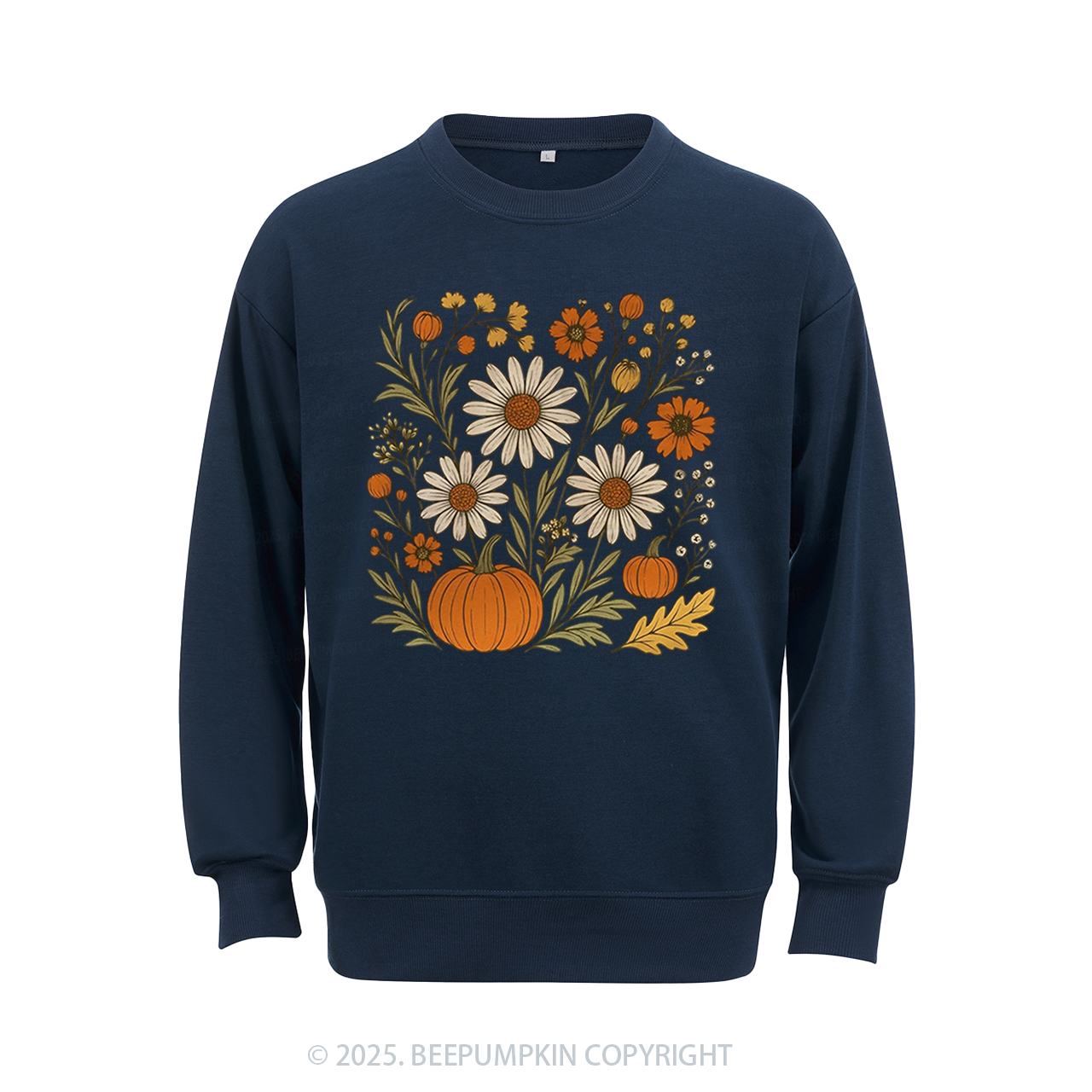 Boho Floral Fall Sweatshirt Beepumpkin