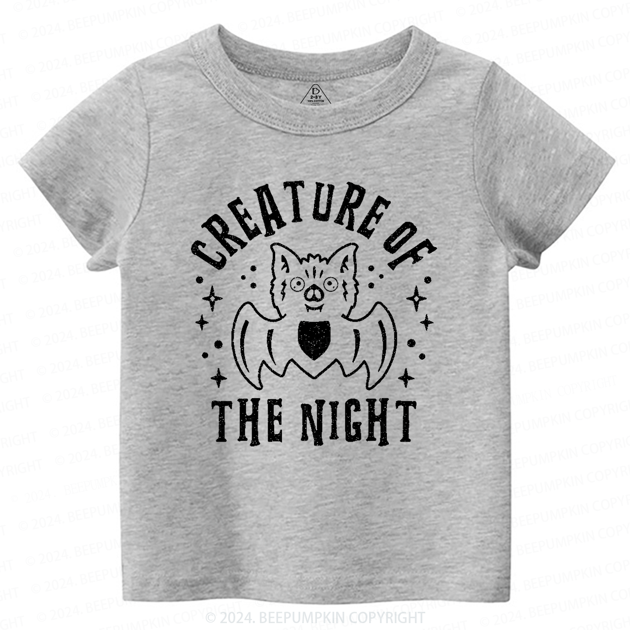 Creature Of The Night Halloween Toddler&Kids Tees 