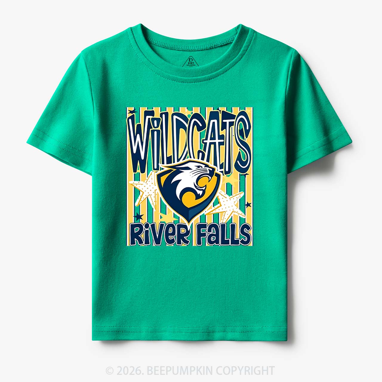 Personalized School Name Mascot Team Spirit Toddler&Kid's Tees