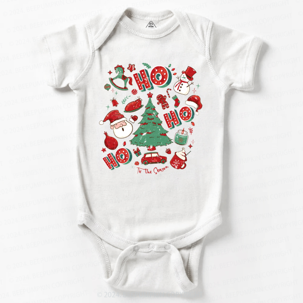 Ho Ho Ho Christmas Baby Bodysuit