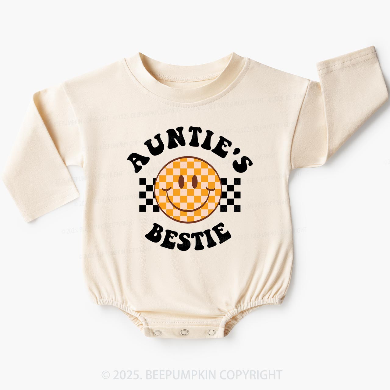 Auntie's Bestie Baby Bubble Romper Beepumpkin