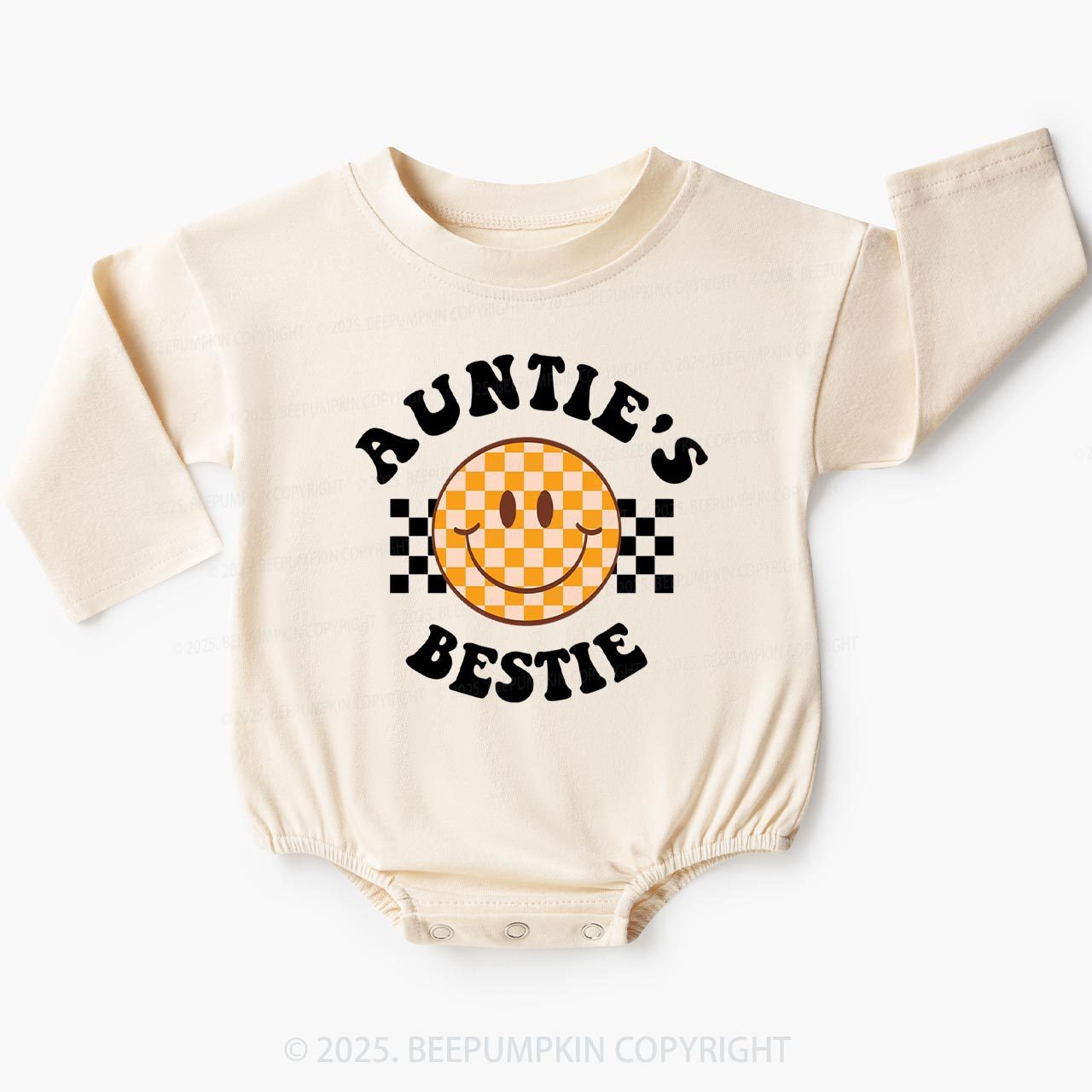 Auntie's Bestie Baby Bubble Romper Beepumpkin