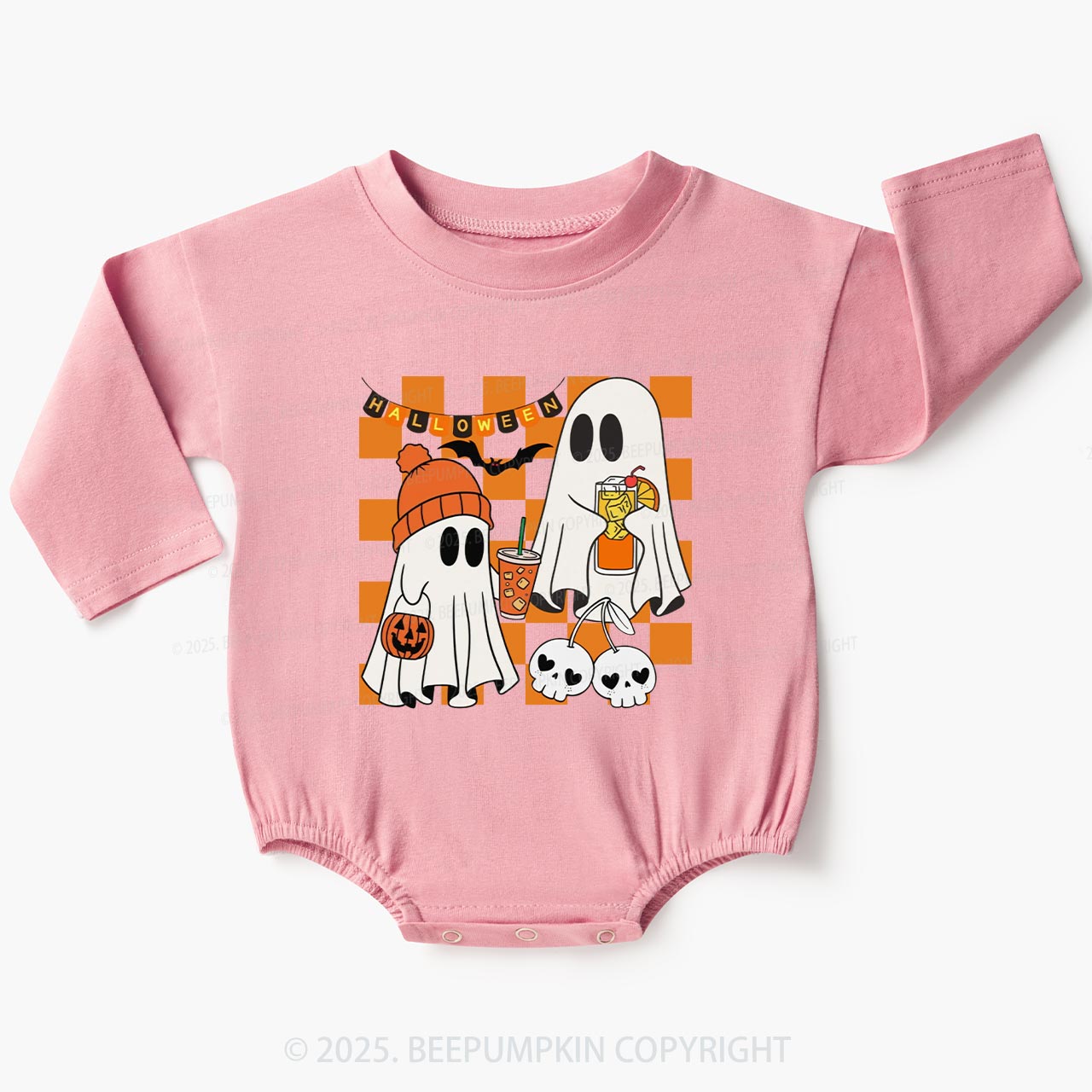 Let’s Get Spooky Baby Bubble Romper Beepumpkin