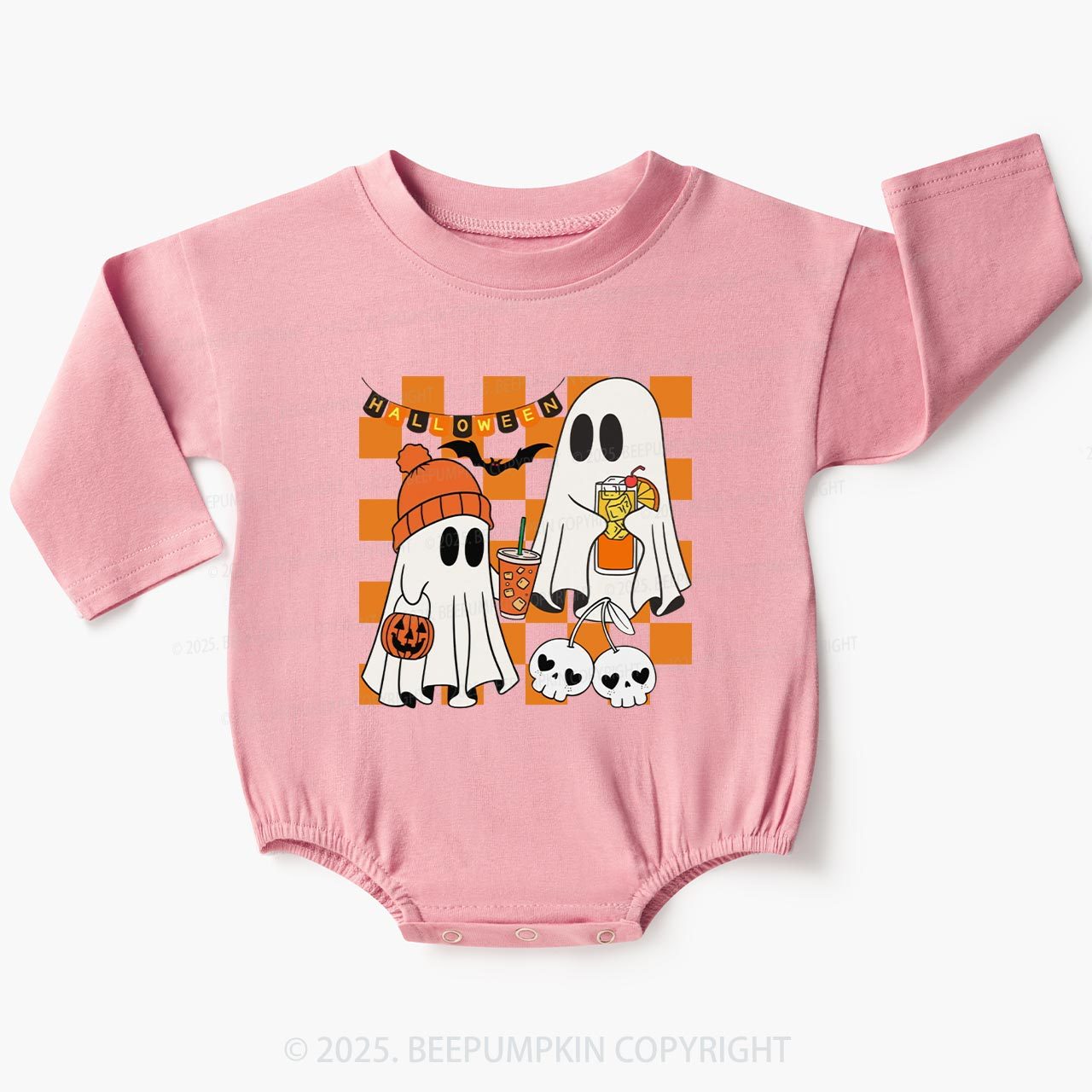 Let’s Get Spooky Baby Bubble Romper Beepumpkin