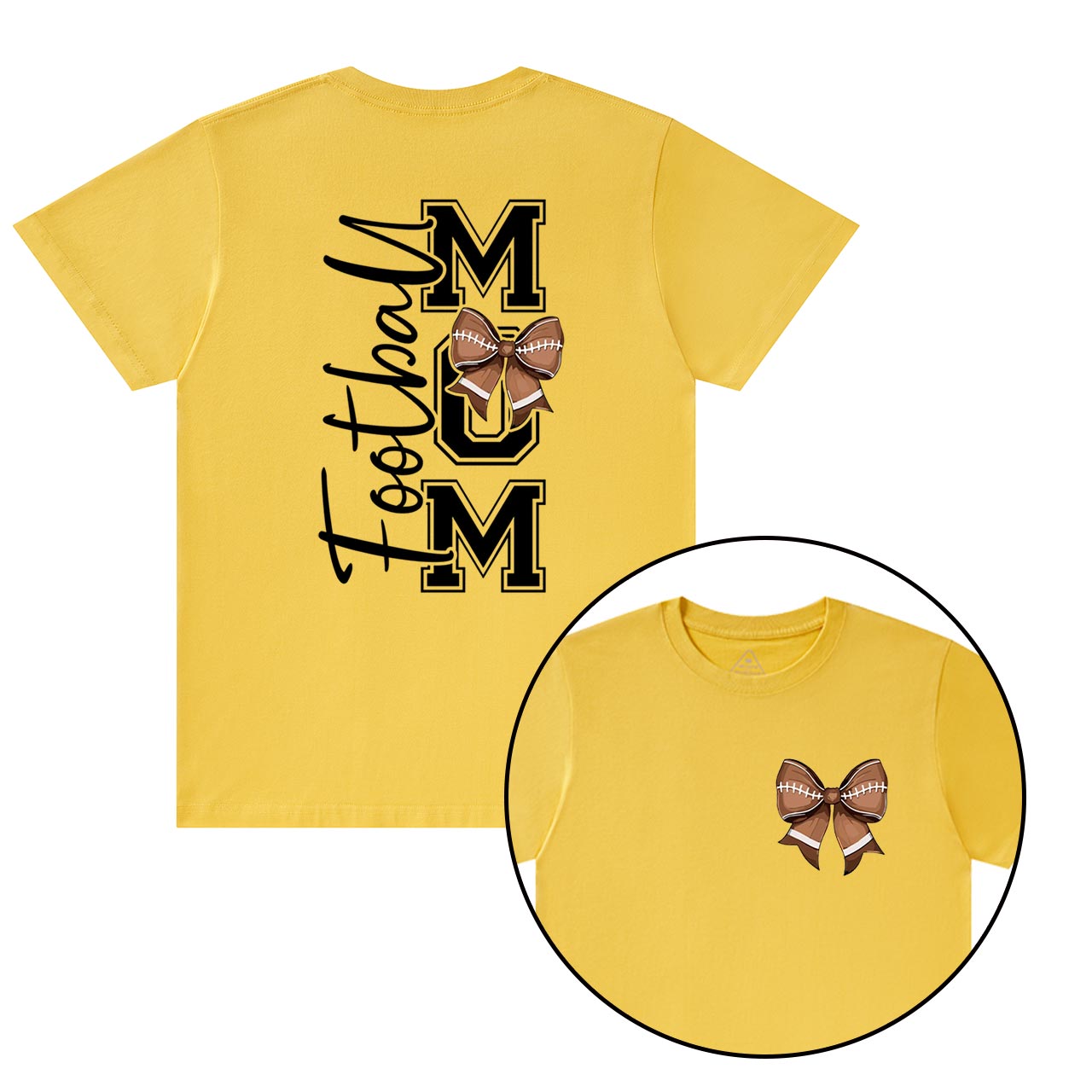 Love, Bows & Football Mama T-Shirts Beepumpkin