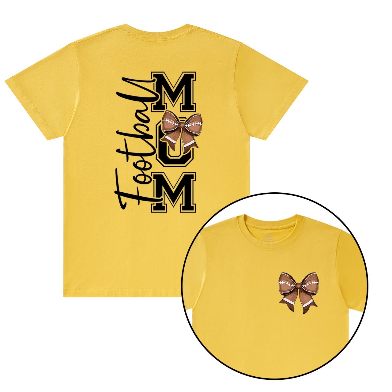 Love, Bows & Football Mama T-Shirts Beepumpkin