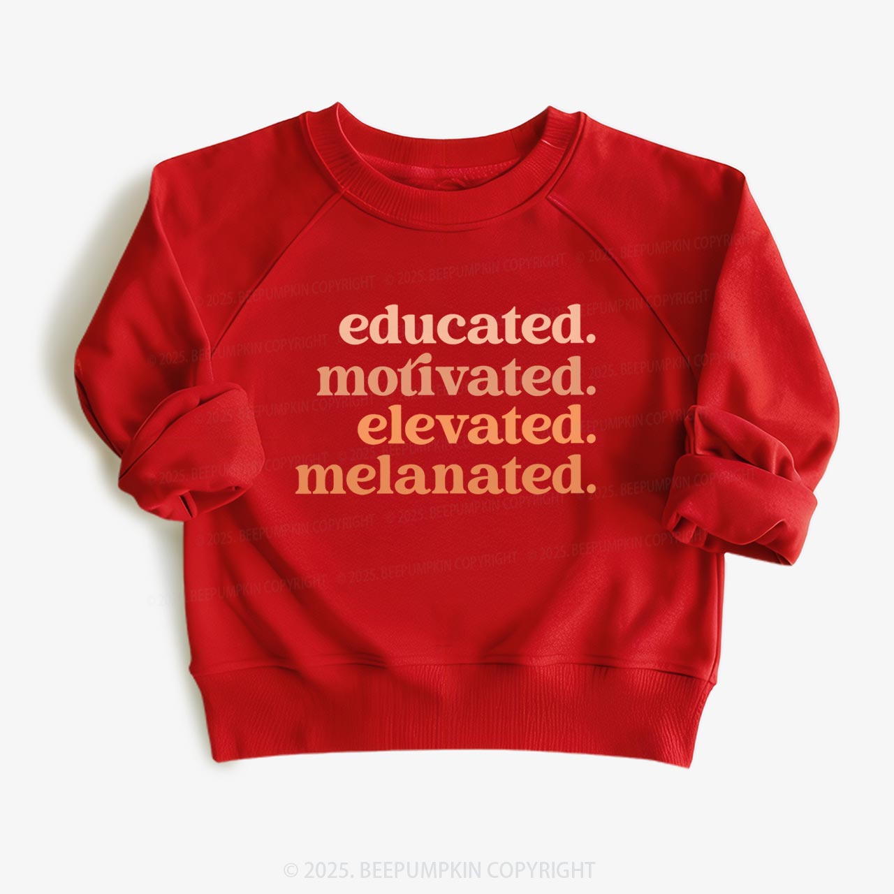 Educated Motivated Melanated  Kid's Sweatshirt