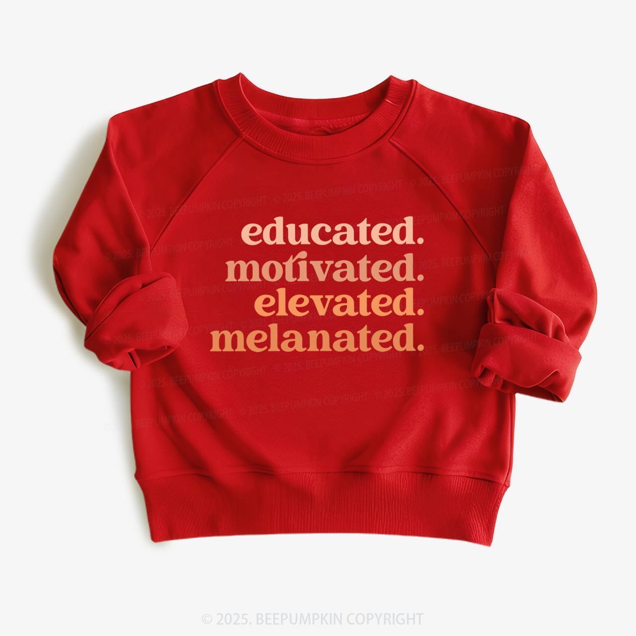 Educated Motivated Melanated  Kid's Sweatshirt