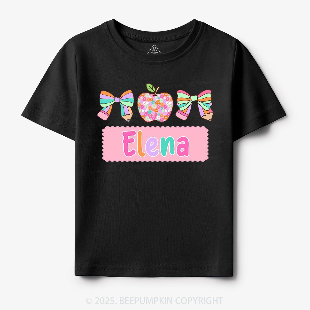 Personalized Pretty Name Toddler&Kid's Tees Beepumpkin