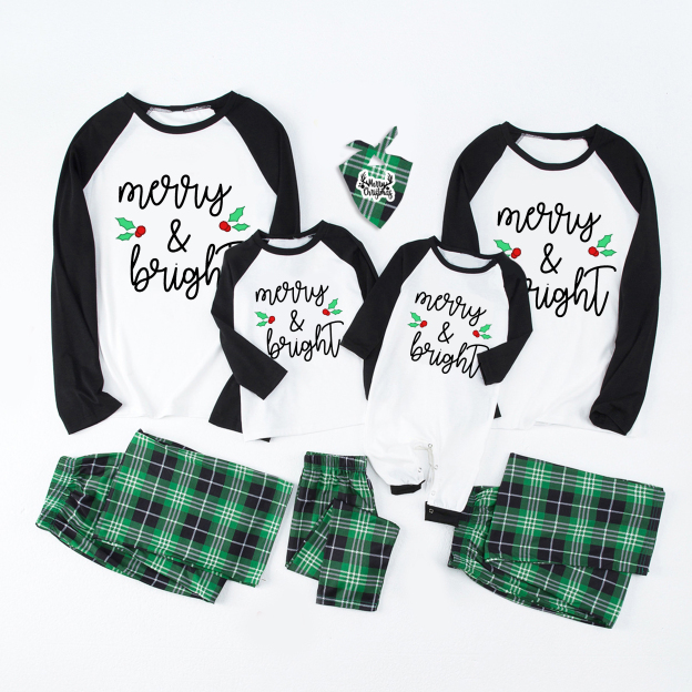 Merry&Bright Christmas Family Matching Pajamas
