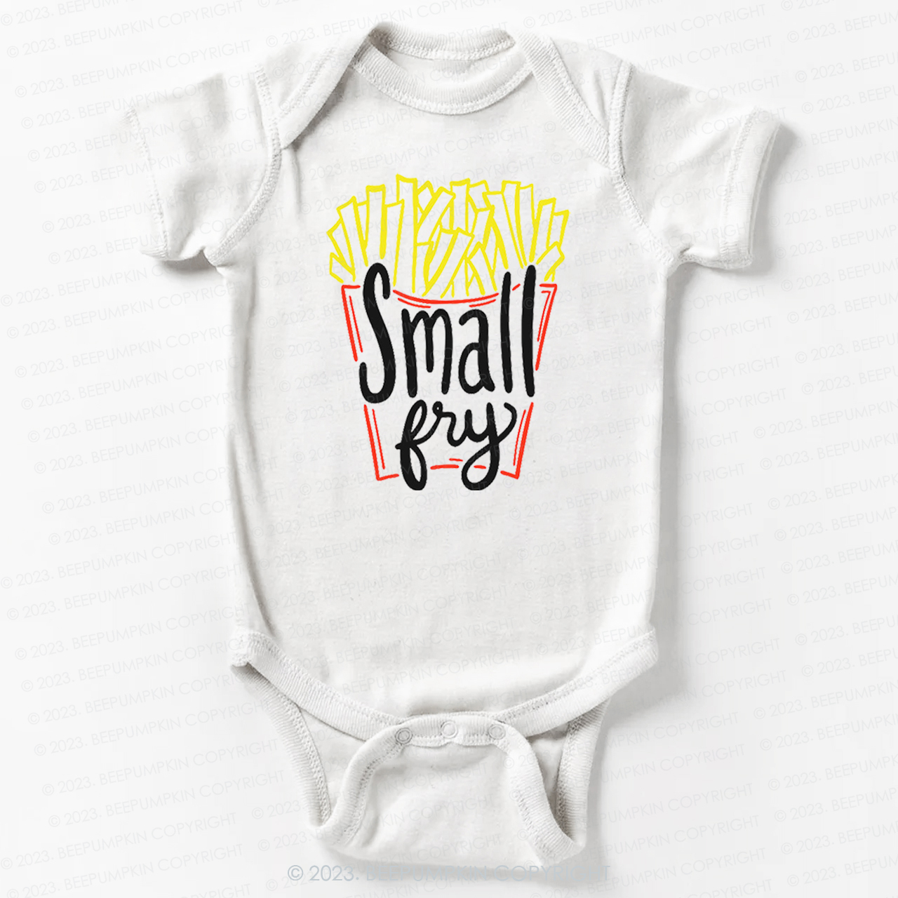 Cute "Small Fry" Fries Bodysuit For Baby
