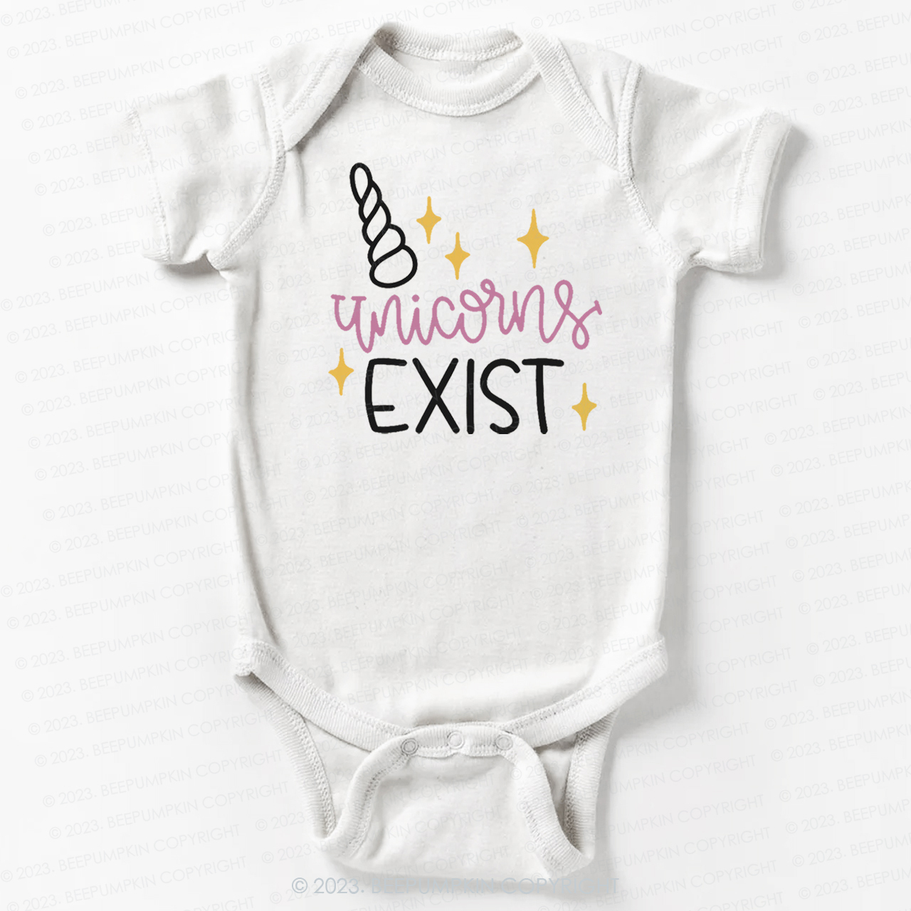 Unicorn Exist Squad Birthday Bodysuit For Baby