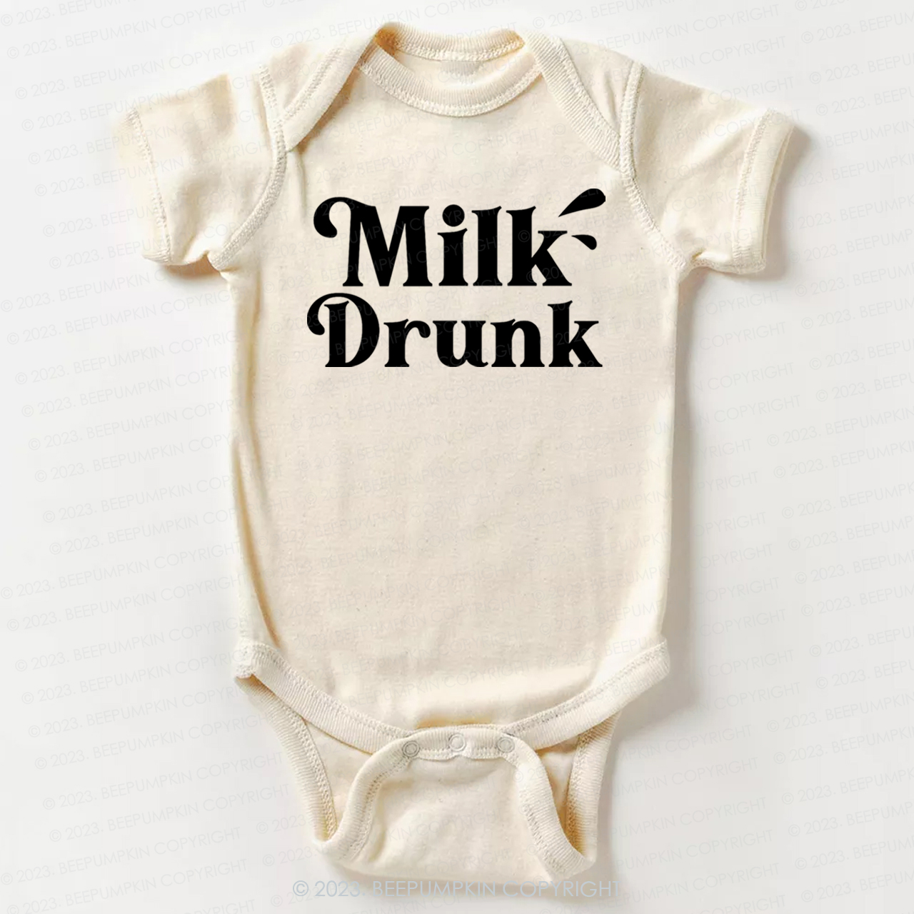 Funny Milk Drunk Bodysuit For Baby