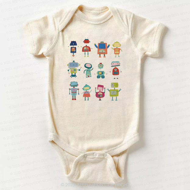 Fun Robot Crew Bodysuit For Baby