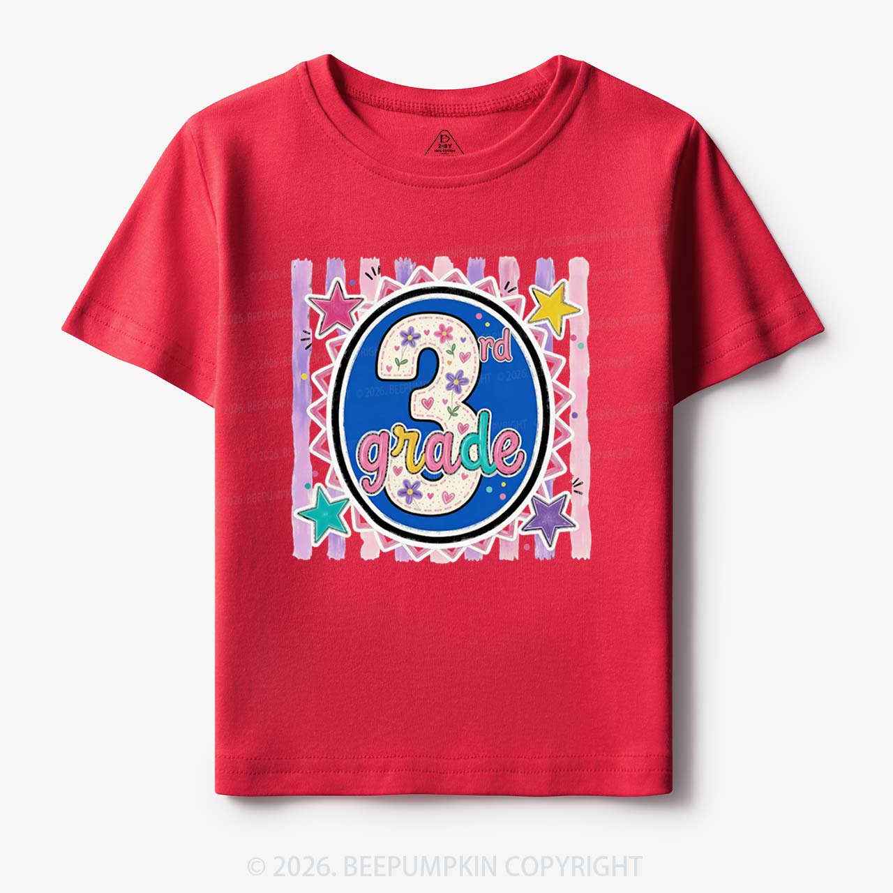 Colorful Grade Star Rainbow Back to School Toddler&Kid's Tees