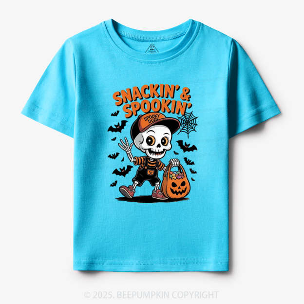 Snackin' & Spookin' Toddler&Kid's Tees Beepumpkin
