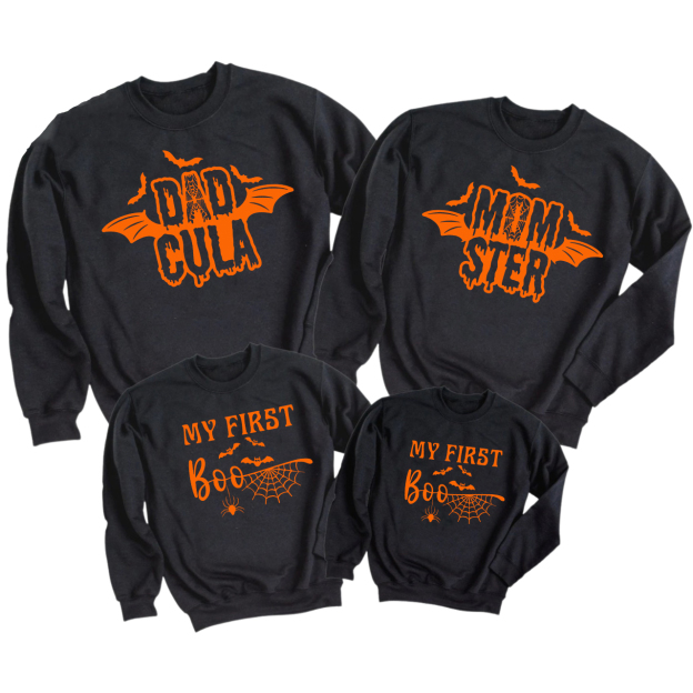 First Halloween New Born Family Matching Sweatshirts