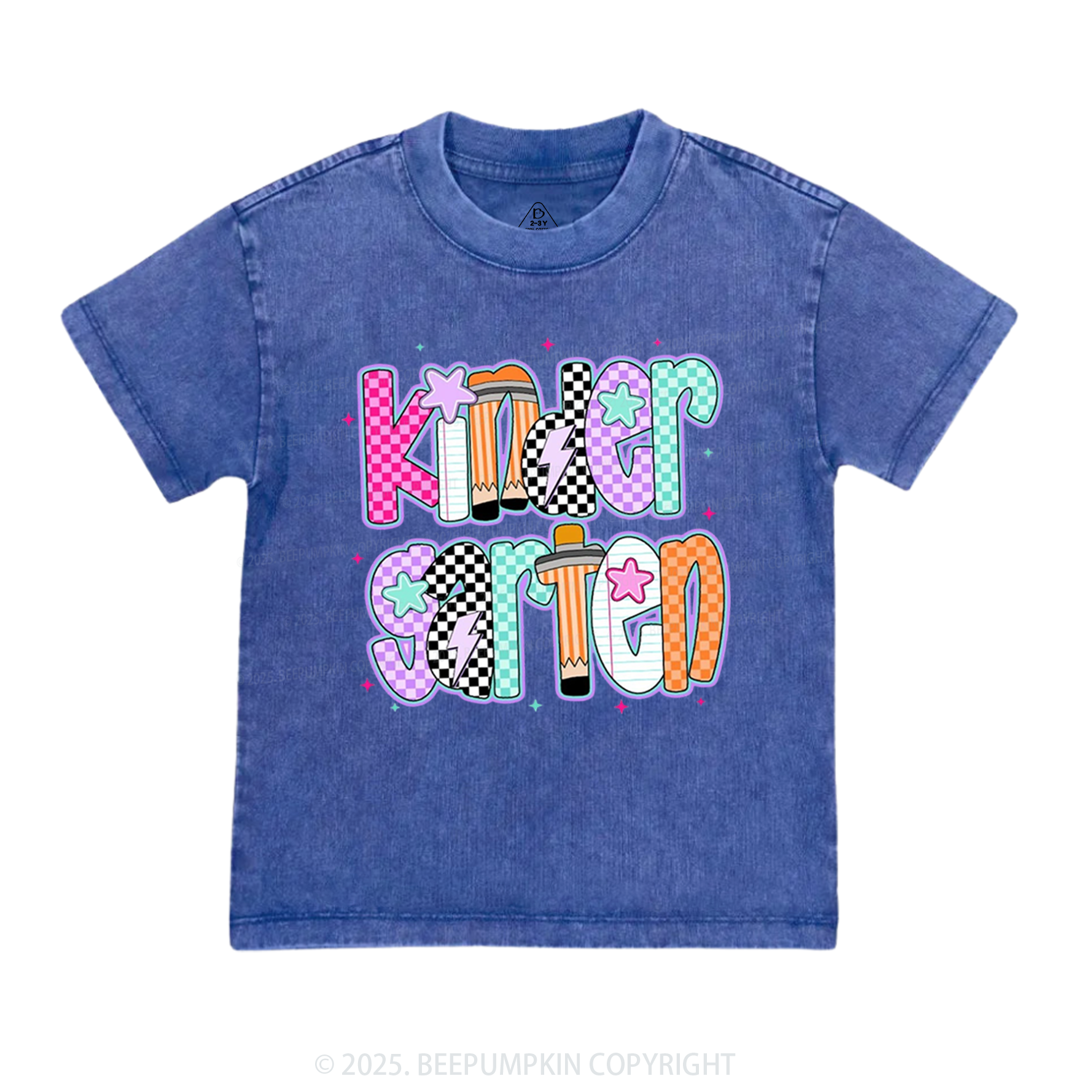 Personalized Purple Aura Grade Toddler&Kids Washed Tees