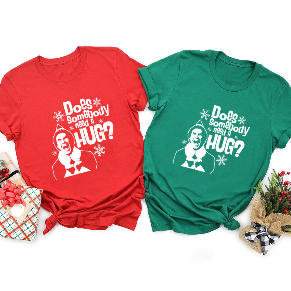 Does Somebody Need A Hug Christmas Family Matching Shirt
