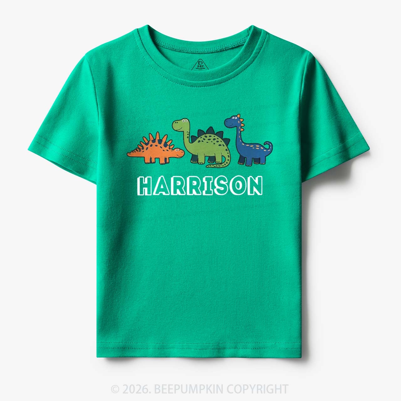 Personalized Cute Dinosaur Name Toddler&Kid's Tees
