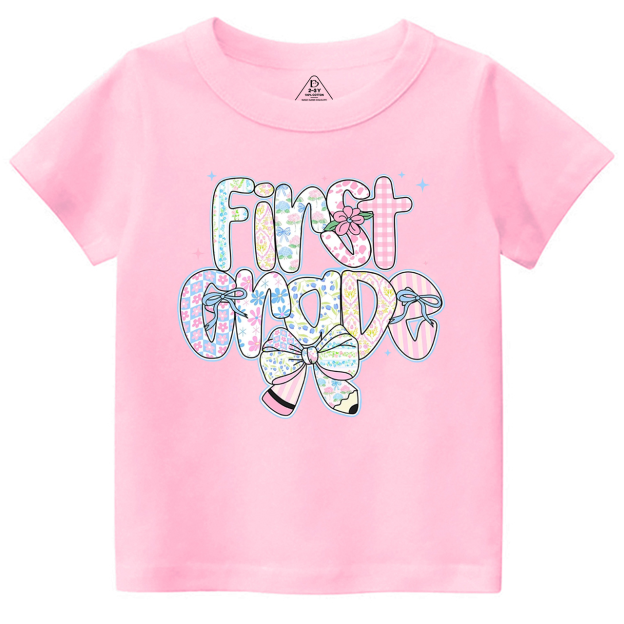 Personalized Preppy Back To School Floral Bundle Toddler&Kid's Tees Beepumpkin 