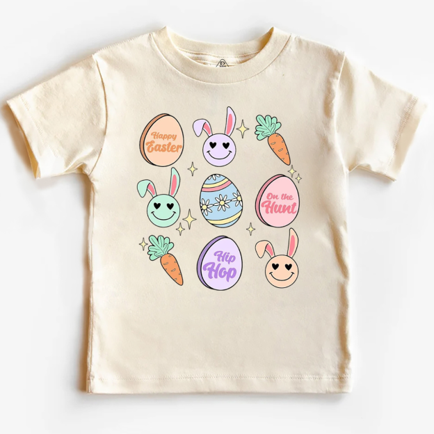 Smiley Bunny Toddler&Kid's Tees Beepumpkin