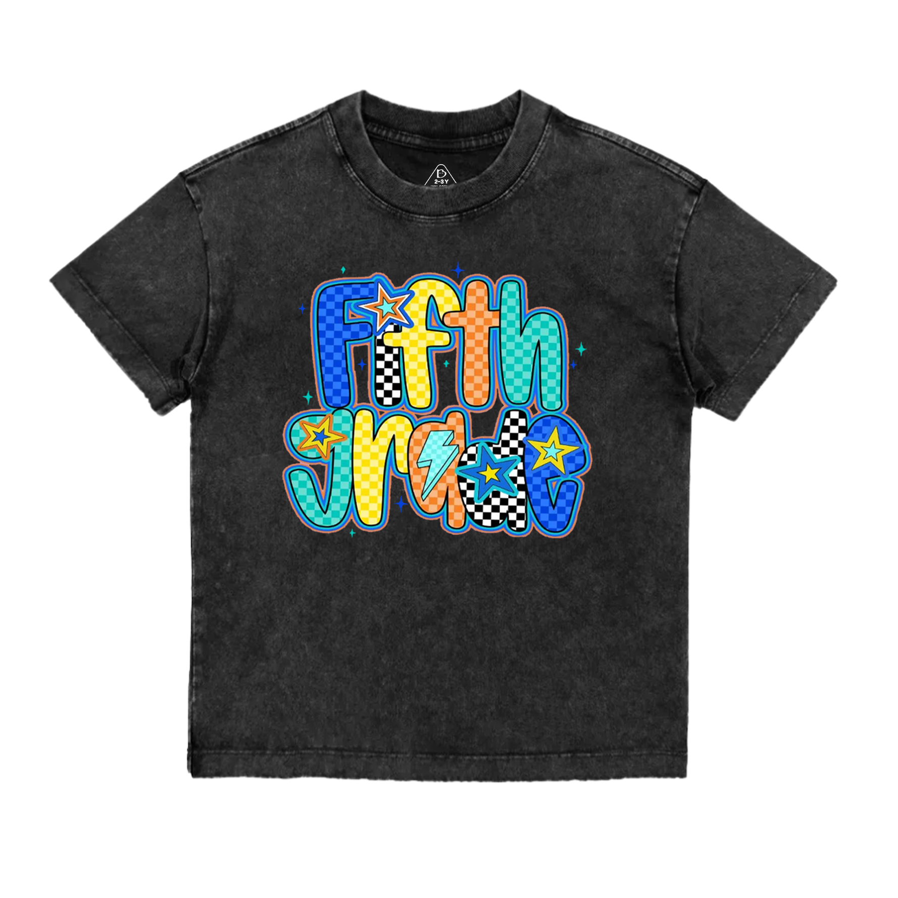 Personalized Retro Back To School Season Toddler&Kids Washed Tees