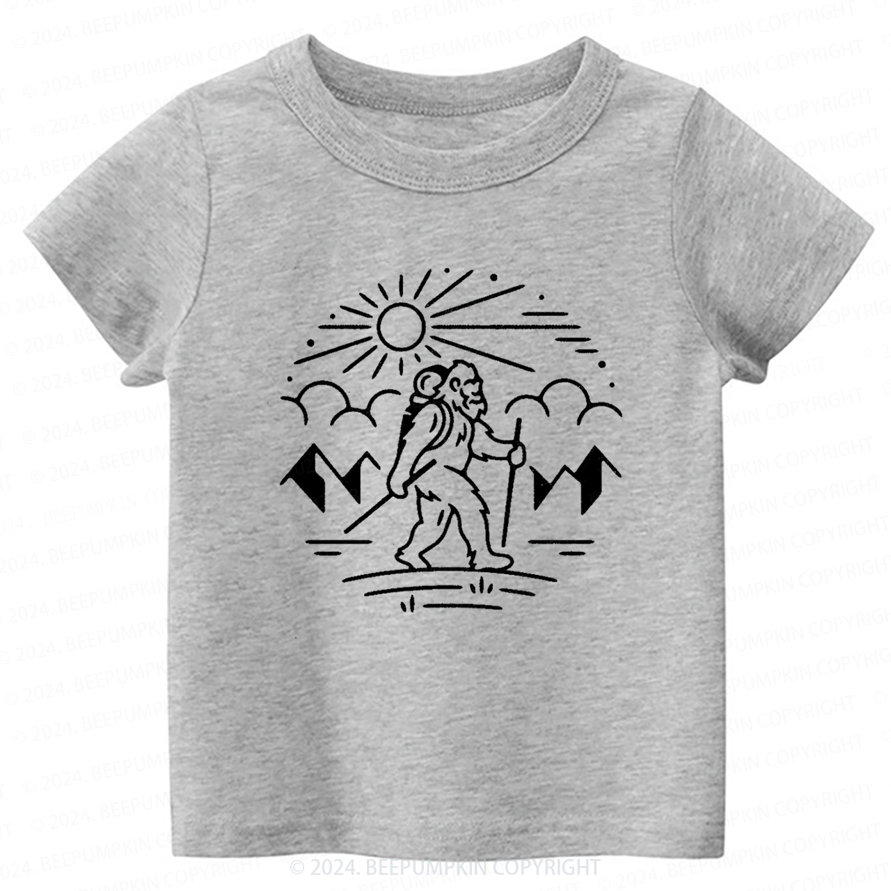 Bigfoot Hiking Toddler&Kids Tees 