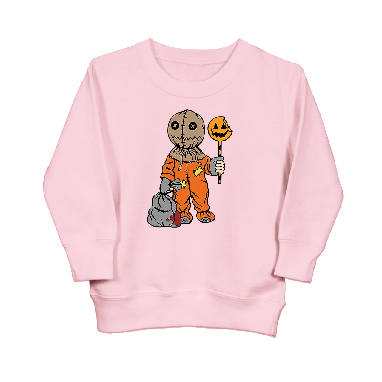 Trick Or Treat Halloween Candy Toddler Sweatshirt