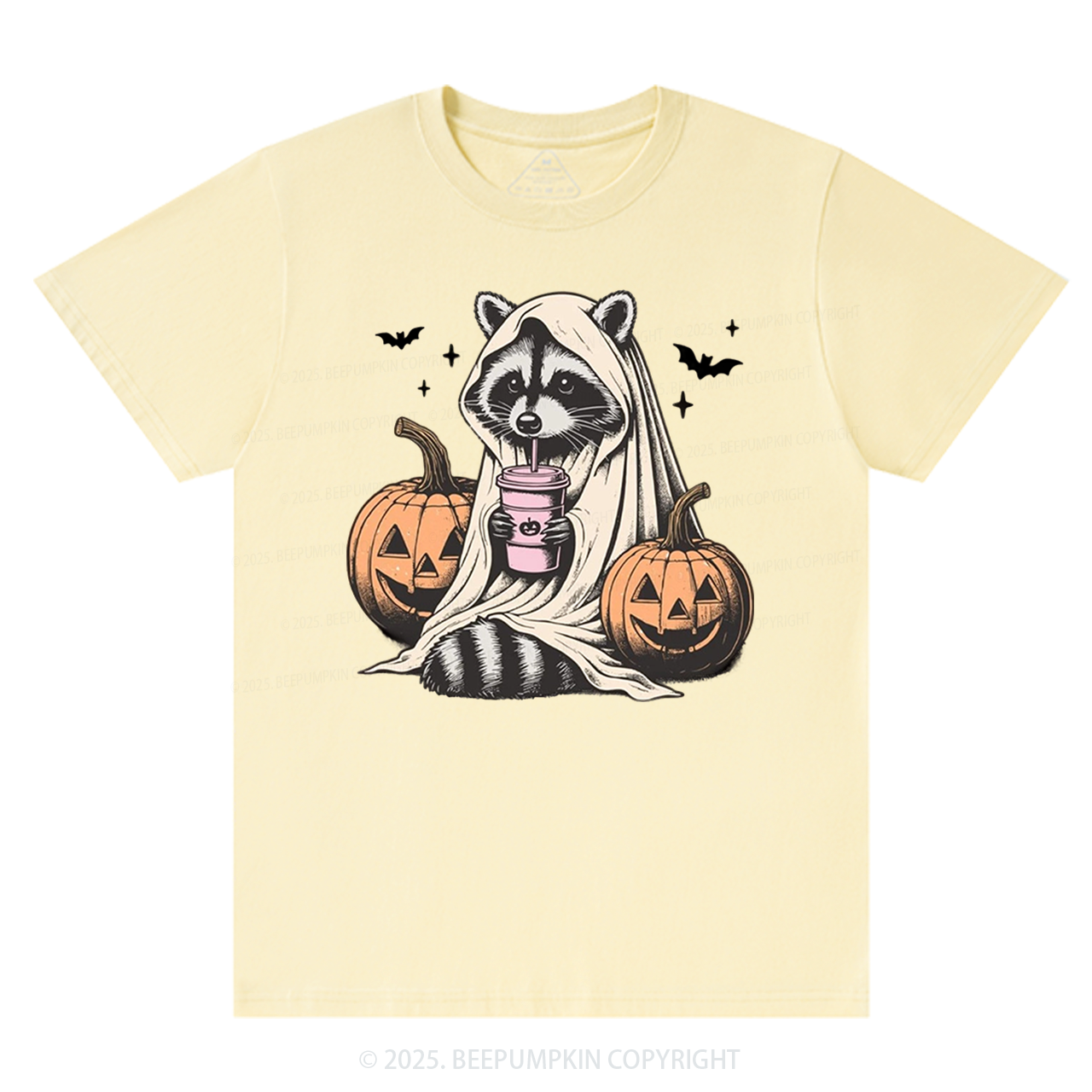 Cute Raccoon Ghost T-Shirts Beepumpkin