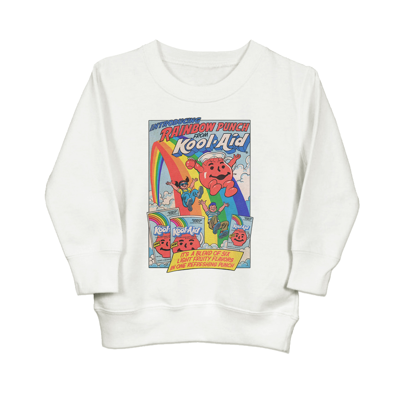 Rainbow Punch Cool-Aid Vintage Toddler Sweatshirt