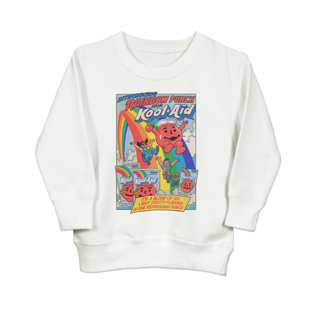 Rainbow Punch Cool-Aid Vintage Toddler Sweatshirt