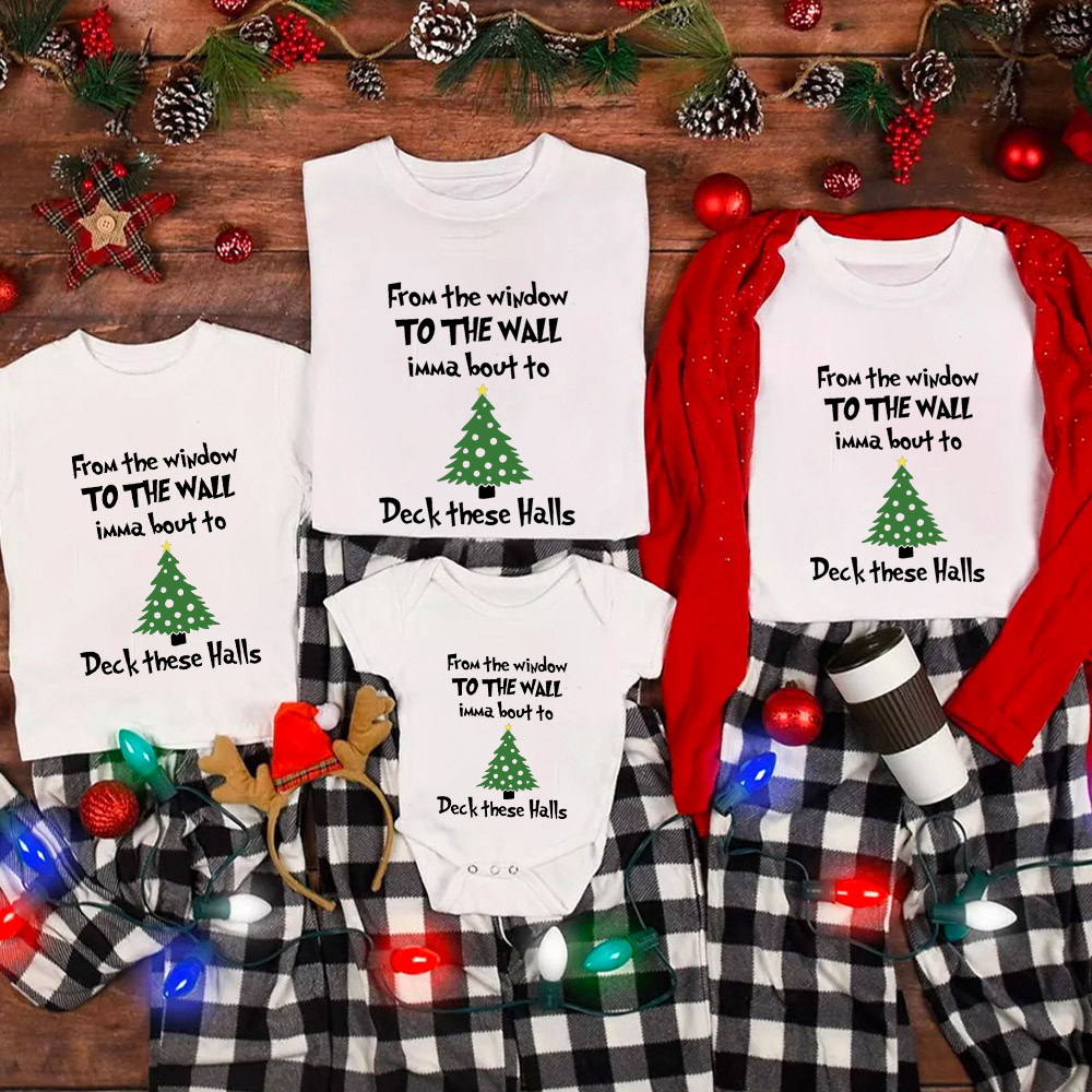 Deck These Halls Christmas Family Matching Shirt