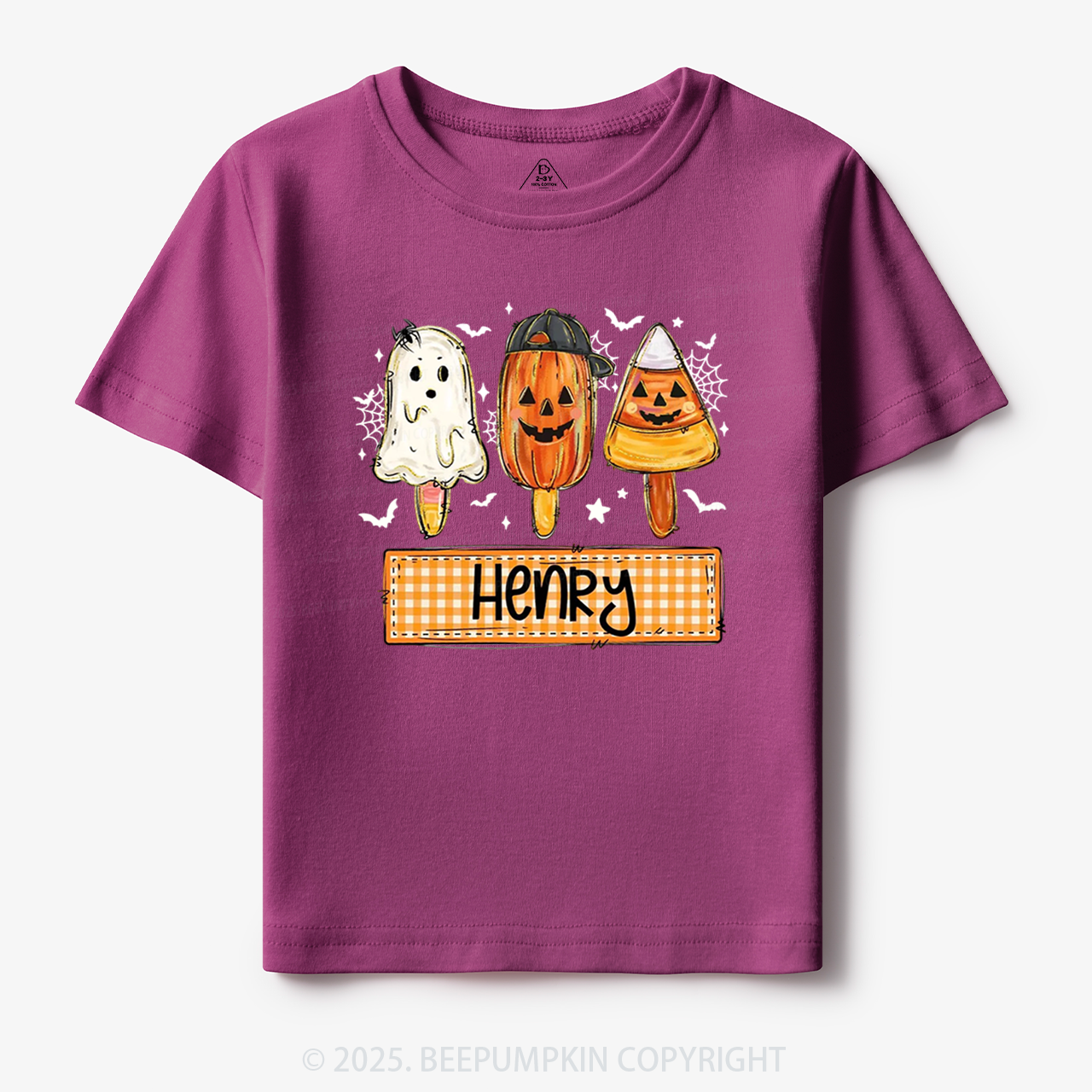 Personalized Boy Girl Halloween Toddler&Kid's Tees Beepumpkin