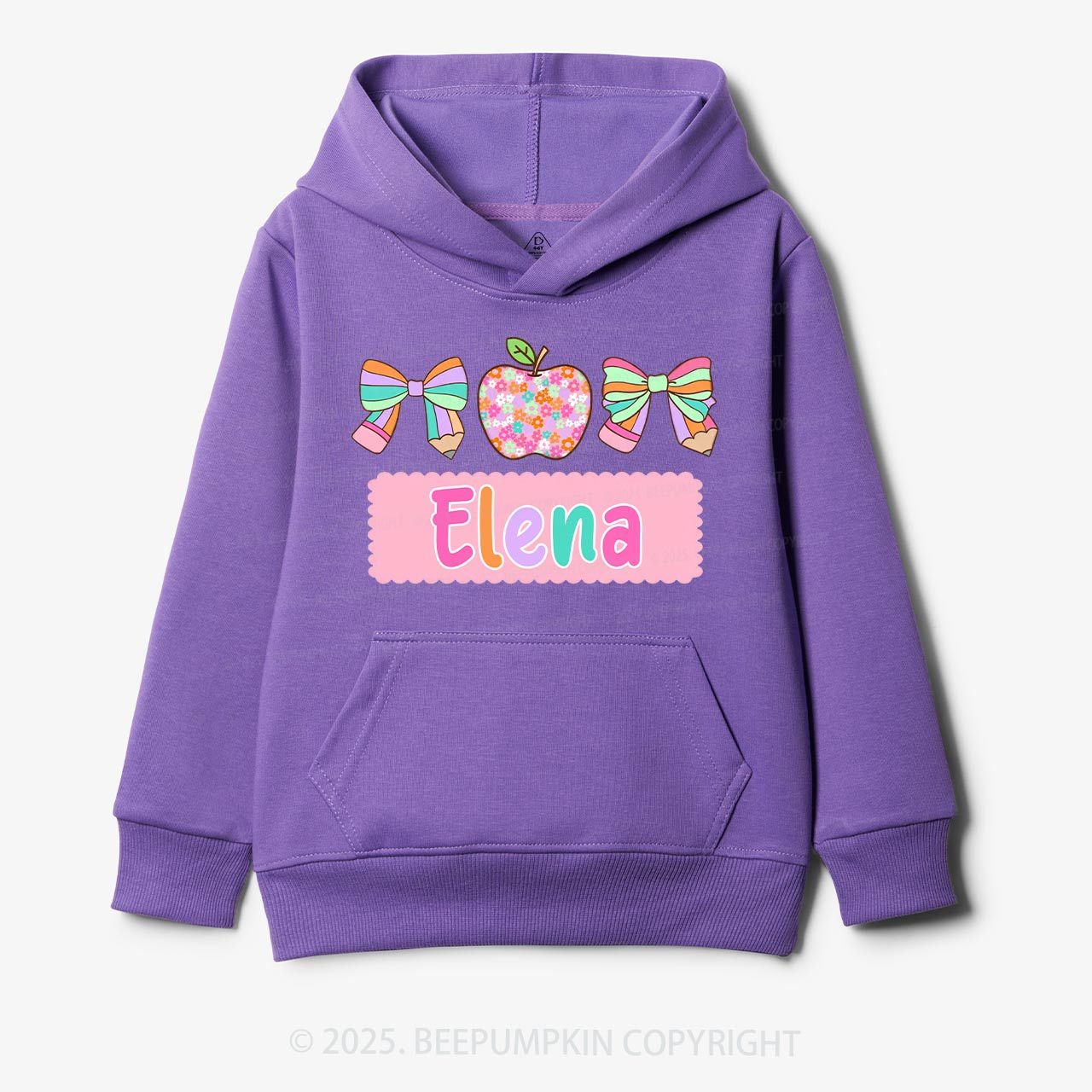 Personalized Pretty Name Kid's Hoodies Beepumpkin