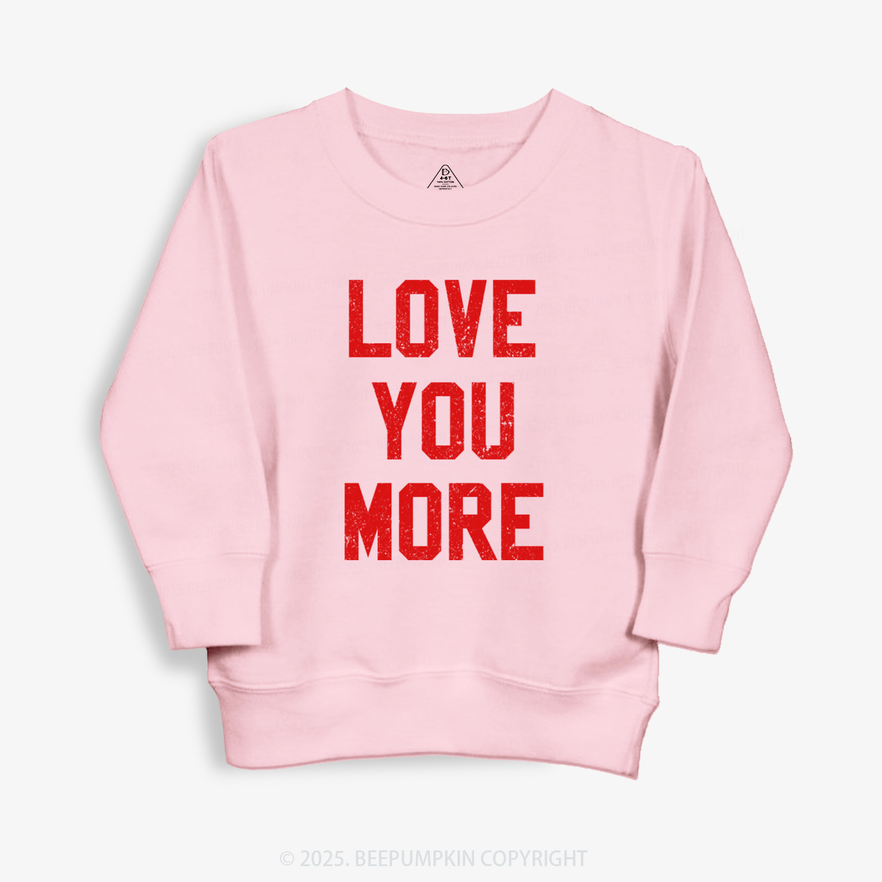 Love You More Valentine's Day Kid's Sweatshirt