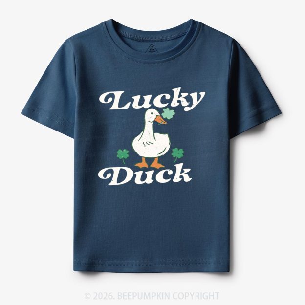 Lucky Duck St Patrick's Day Toddler&Kid's Tees Beepumpkin