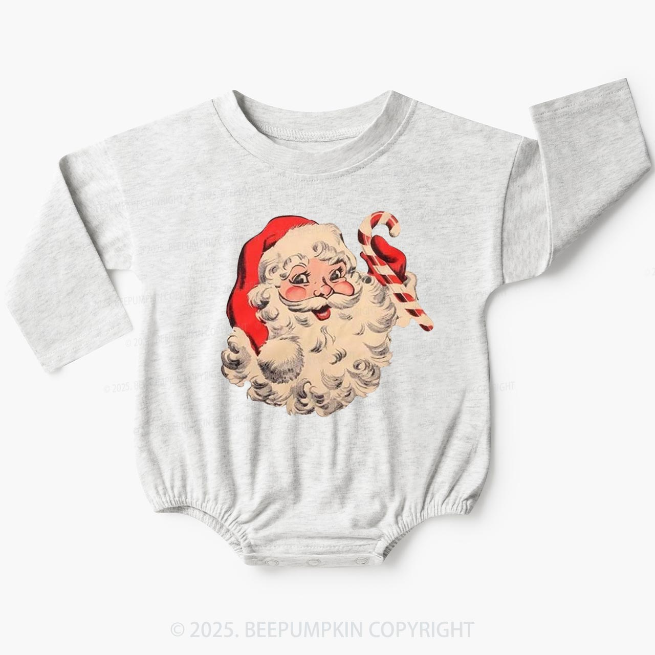 Vintage Santa Baby Bubble Romper Beepumpkin
