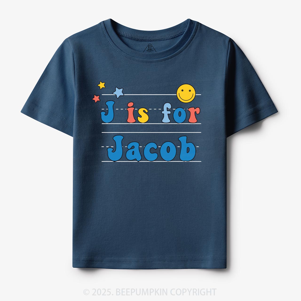 Personalized Letter Is For Name Toddler&Kid's Tees Beepumpkin