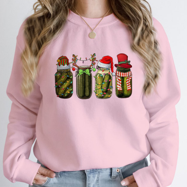  Funny Christmas Pickle Sweatshirt For Mama