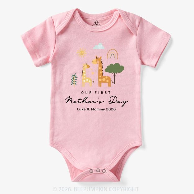 Personalized First Mother's Day Bodysuit Beepumpkin