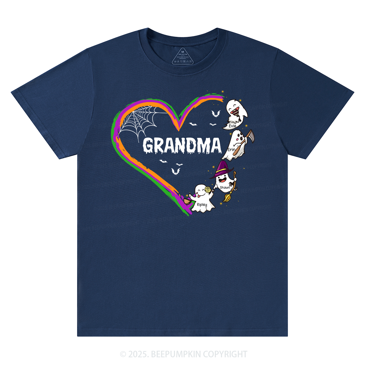 Personalized Halloween Hart Family Matching Grandparents Shirt
